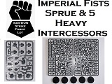 A Lot> Imperial Fists 5 Heavy Intercessors & Sprue LoIFBSF01 2*4
