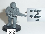 Figure> Cadian Shock Troopers Grenade LauncherX2  SfAMCSTT01 3*5
